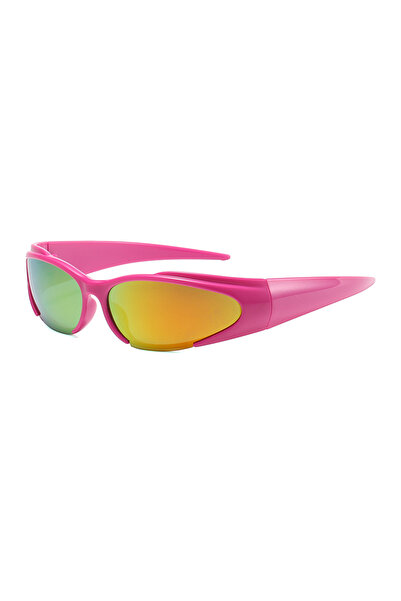 choice2 rose pink Cycling Y2K Colorful Design Sunglasses Future Sense Technol...