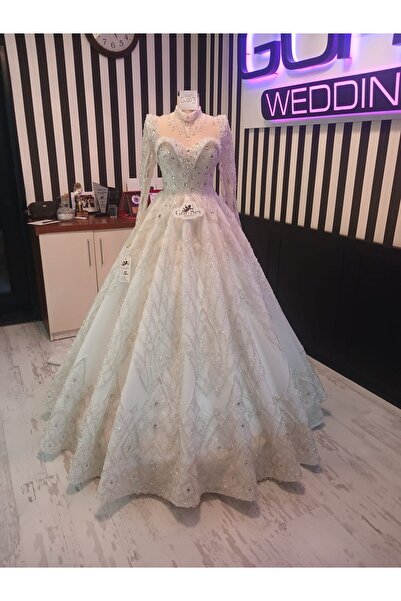 EKY GÖR SEV WEDDING DRESS TAŞ İŞLEMELİ GELİNLİK