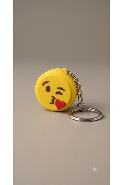 HibraPrint Clicker Heart Emoji Keychain Pushable Gift Accessory Product Blue ...