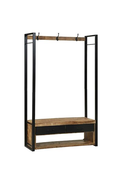 vidaxl Suport pentru Hârtie Maro 110 x 40 x 179 cm Lemn masiv de mango