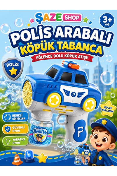 SAZE Polis temalı eğlenceli tasarımıyla dikkat çeken Köpük Macerası Polis Aracı,