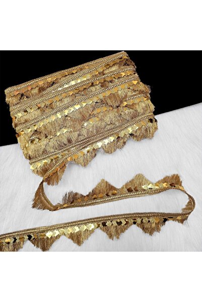Generic 20Yards Metallic Shiny Lace Frill Ribbon Trim 4cm Wide for Sewing, Cr...