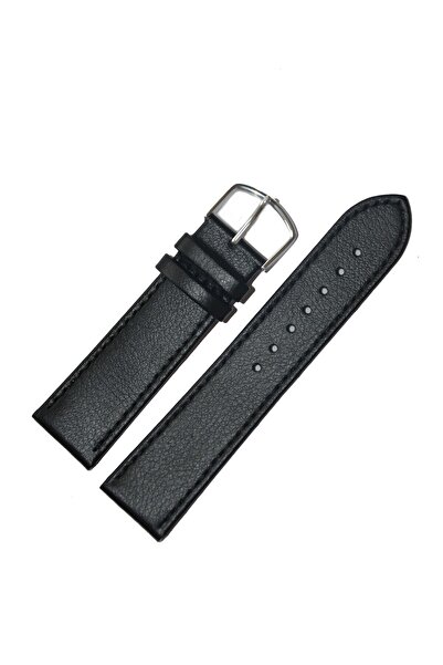 OEM Curea de ceas Jastrap Standard din piele neagră (74103-JA-BLACK-S) 22mm