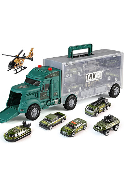 OEM Set de Jucării Camion Militar de Joacă 7 piese Mini Vehicule Militare Sun...