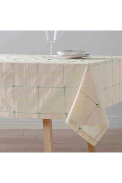 Linens Square 150x300 cm Masa Örtüsü Ekru-Renkli