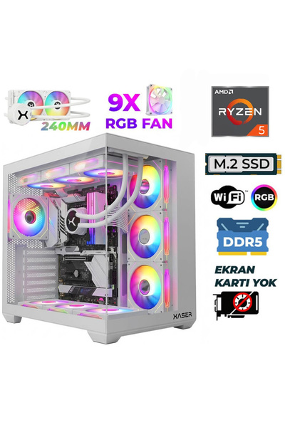 XASER Raze X350 Ryzen 5 7500X3D 16GB DDR5 Ram 1TB M.2 NVMe SSD Hazır Tavsiye ...