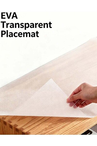 Gerenic Transparent tablecloth drawer mats EVA transparent protective mats Ki...