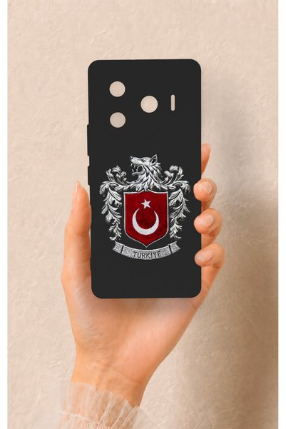 Vip Case غطاء سيليكون متوافق مع تكنو كامون 30 برو 5G بنمط علم تركيا