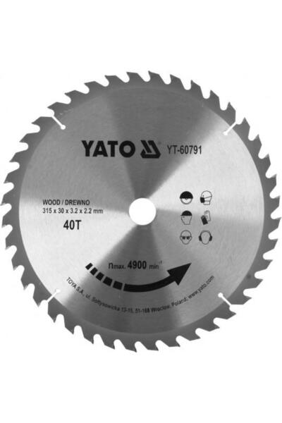 yato YT-60791 Circular Saw Blade for Wood, 315x40T x 30 mm