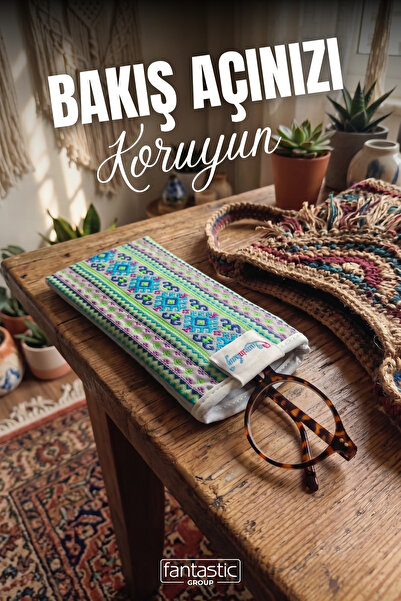 FANTASTIC Kilim tkanina za naočare sa uzorkom - Boho stil zaštićenog kontejne...