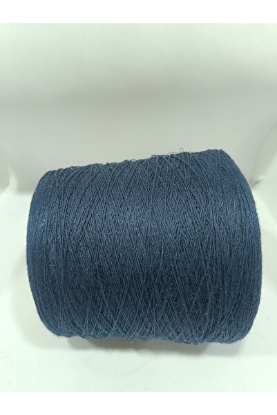 Pİ Yarn Imported 100% Linen Hand Knitting Yarn Dark Blue Color 200 Gr