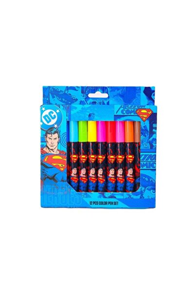Warner Bros . Superman Superpower Marker Pen 12Pc Set