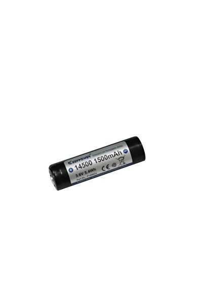 Keeppower Μπαταρία 14500 1500mAh με εξωτερικό θετικό ακροδέκτη και προστασία