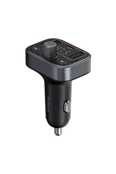 Baseus S-09 Pro Bluetooth FM трансмитер, 2x USB-A, USB-C PD 18W