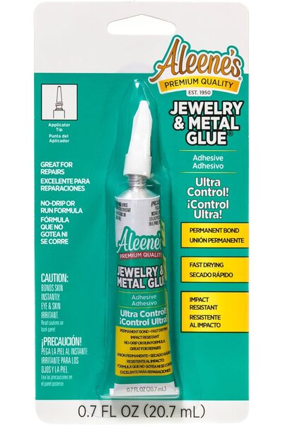 Aleene's Instant Jewelry and Metal Adhesive 21709, Clear, 0.77 oz