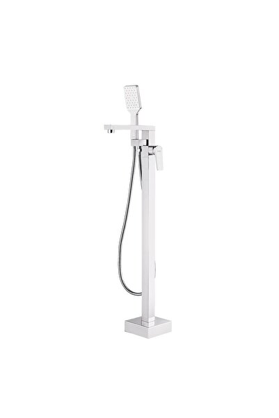 Milano Yana Free Standing Bath Mixer Chrome Floor Mounted Faucet
