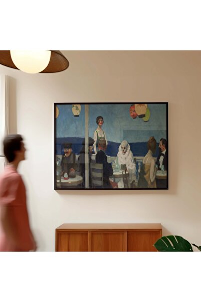 Pegziz Ζωγραφική τοίχου Edward Hopper Soir Bleu – Διακοσμητικός πίνακας τέχνη...