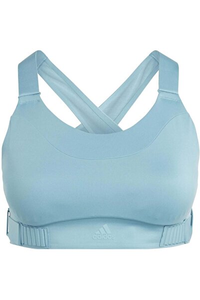 adidas Sutien de alergare de lux pentru femei, cu susținere rapidă - Albastru...