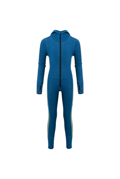 Aclima Боди от мериносова вълна за деца WarmWool-Blue-110