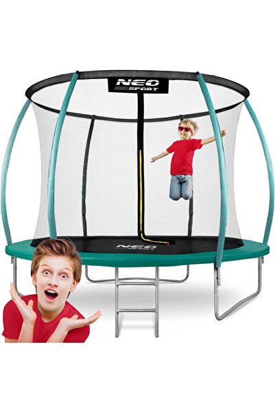 Neo-Sport Trambulină de grădină profilată de 10ft/312cm cu plasă internă