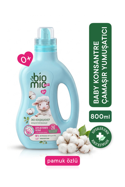 BioMio Baby Konsantre Çamaşır Yumuşatıcısı 800 ml Hipoalerjenik & %96 Doğal İ...