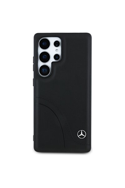 Mercedes Benz Husă din piele Mercedes-Benz cu cusături curbate pentru Samsung...