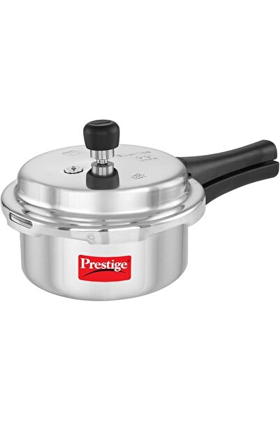 Prestige 2-liter aluminum pressure cooker, precise weight valve, metal safety...