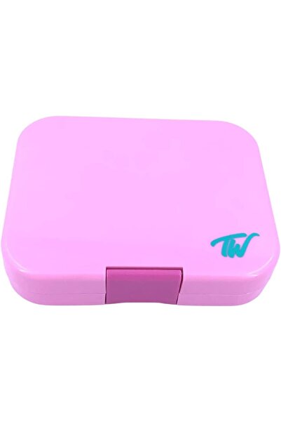 Generic Bento lunch box divided into 4 sections from Tiny Well, Pink