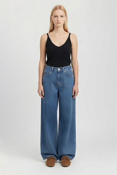 Perspective Black Thin Strap V-Neck Blouse