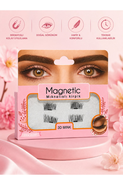 SheMask Mıknatıslı Takma Kirpik Takma Kirpik Manyetik Kirpik Doğal Görünümlü ...