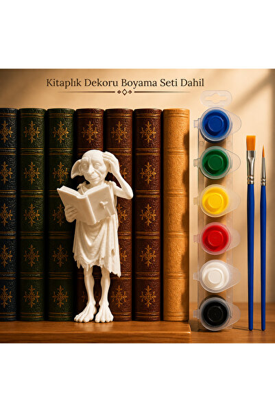 Rapithwin Setul de decorare pentru bibliotecă Harry Potter Dobby include setu...