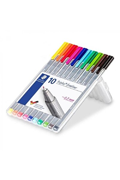 Staedtler ستدلر قلم خط رفيع 0.3 مم طقم 10 ألوان