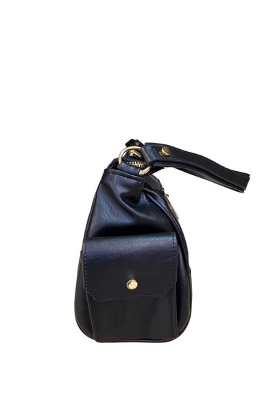 Senna Collection Very Stylish Handbag and a Long Strap Bag in Black