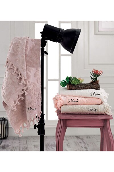 Beauty Home Πετσέτα μπάνιου ζακάρ με δετό κρόσι Art 3180 σε 4 αποχρώσεις 70x140