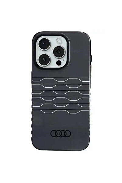 Audi Husă IML MagSafe pentru iPhone 15 Pro, negru