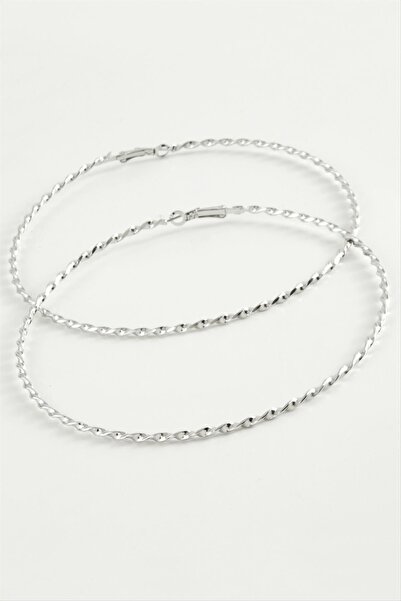 ZERO LAND Zengemtr Twisted Metal Hoop Earrings 8-9-10 (223201) Cm-8 cm