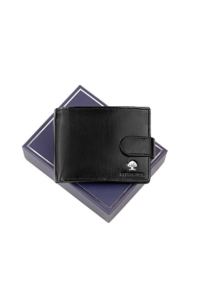 LUXURY Portofel spațios din piele pentru bărbați cu RFID