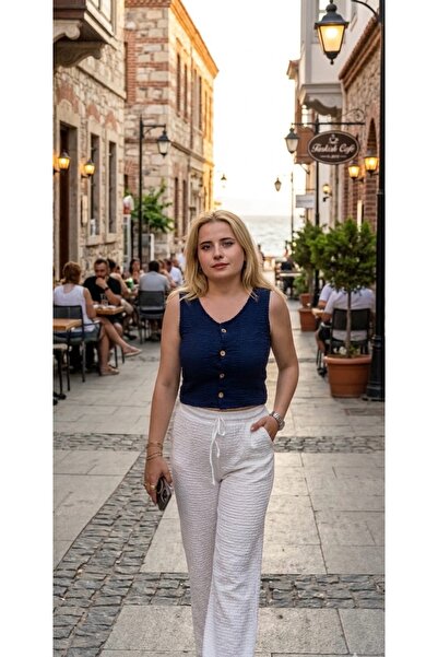 FIRFIR MODA Gofre Kısa Yelek