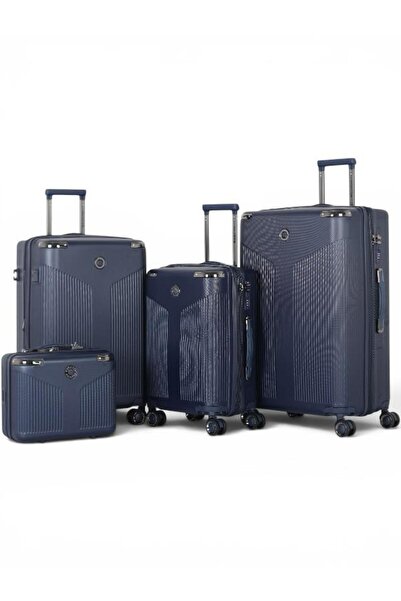 AVIATOR Fashion Design 4 Piece Suitcase Set Lightweight Abs Luggage Bags and ...