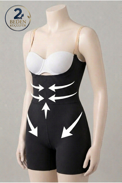 Altınay Full-Length Strap Corset Women's Body Shaper Tummy Tuck Hip Firming L...