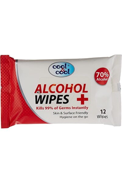 COOL & COOL Alcohol Wipes 12