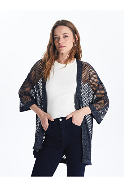 LC Waikiki Sparkling Choices by Shining Store Shawl Roba Collar Openwork Wome...