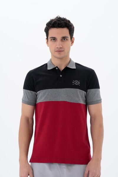 Ar-ma Erkek Polo Yaka Tişört Baskisiz Basic Regular Fit Tek Toplama Licrali Pike Y25374304701 Siyah