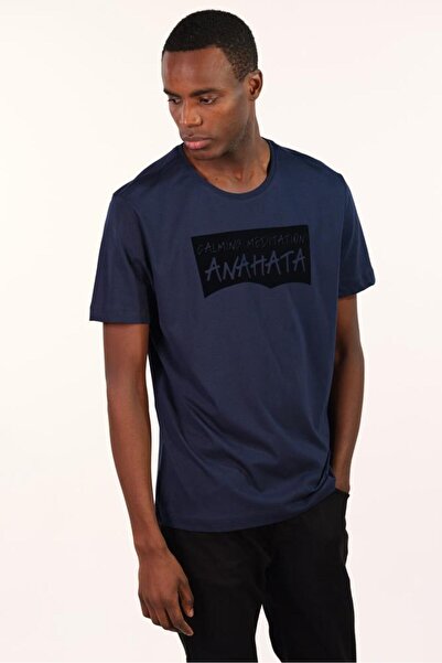 Arma Ar-Ma Men's Crew Neck T-Shirt with Text Print Regular Fit Combed Cotton ...
