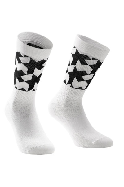Assos Șosete de ciclism Monogram EVO-Alb/Negru-35-38