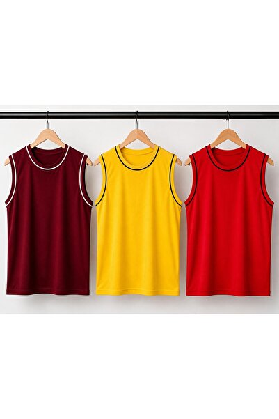 Kuraff Giyim Men's Daily Comfort Sleeveless (3-Pack) Basic T-Shirt