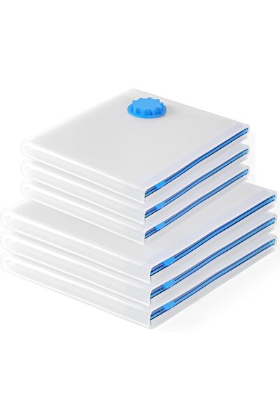 OEM Set de 18 Sacii Vid pentru Haine cu Pompă 100x80 și 80x60 cm