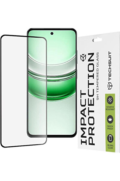 Techsuit Πλήρες Σκληρυμένο Γυαλί Μαύρο (Realme C71 - Techsuit)