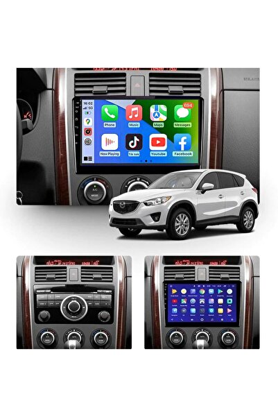 Carplayer شاشة أندرويد لمازدا CX9 موديل 2006-2015، 6 جيجابايت رام، 128 جيجابا...