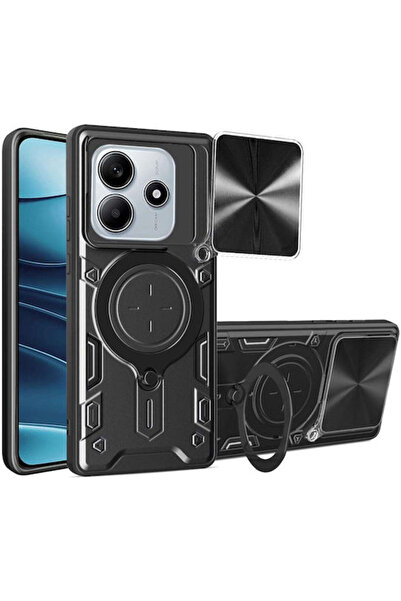 Techsuit Camguard Pro Πίσω Κάλυμμα Μεταλλικό Μαύρο Redmi Note 14 5G